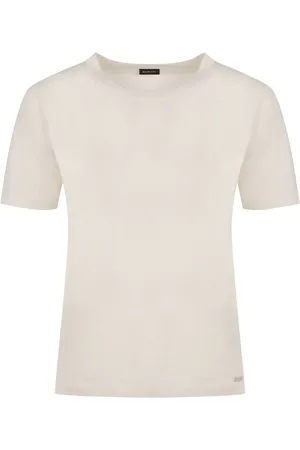 Kiton Knitted cashmere-silk T-shirt