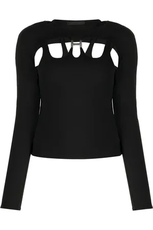 HELIOT EMIL Cut-out long-sleeve top