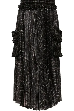 SACAI Abstract pattern skirt