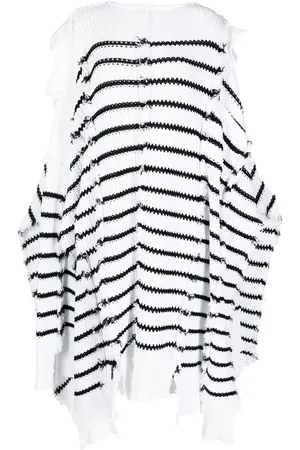Marni Striped knitted cape