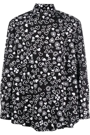 Comme des Garçons Heart-print long-sleeve shirt