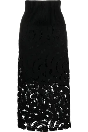 Fabiana Filippi Macramé midi skirt