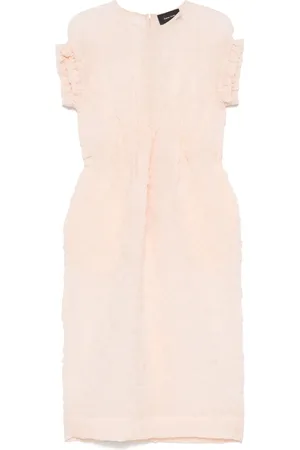 Simone Rocha Crinkled-finish midi dress
