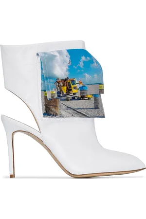 Natasha Zinko Beach trash logo ankle boots