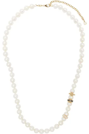 Sydney Evan 14kt yellow gold diamond and pearl necklace