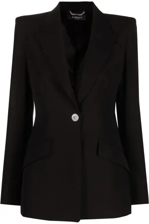 VERSACE Single-breasted wool blazer