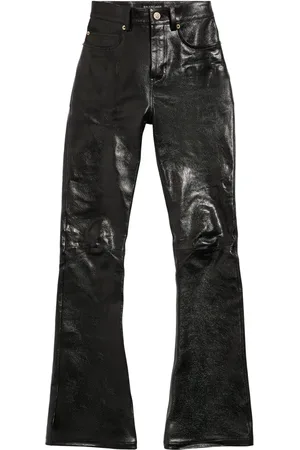 Balenciaga Flared leather trousers