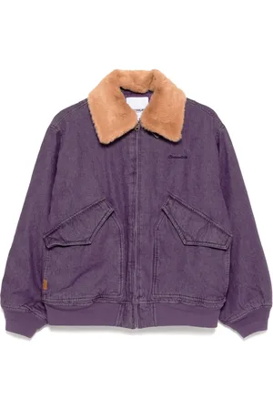 Chocoolate Faux-fur denim jacket