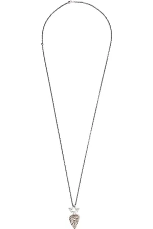ROSA MARIA Sterling diamond pendant necklace