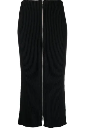 Jil Sander Ribbed-knit cotton pencil skirt