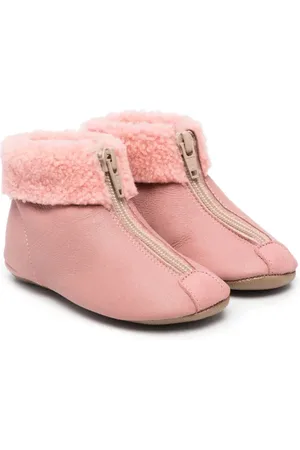 PèPè Zip-up shearling boots