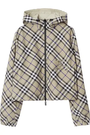 Burberry Reversible cropped check jacket