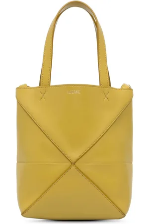 Loewe 2023 Mini Leather Puzzle Fold Tote satchel