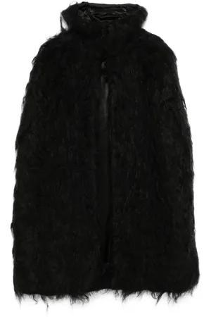 Rick Owens Faux-fur cape