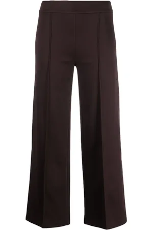 SEMICOUTURE Roma decorative-stitching wide-leg trousers