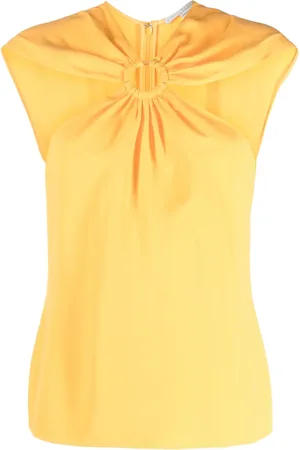 Stella McCartney Ring-hardware cold-shoulder top