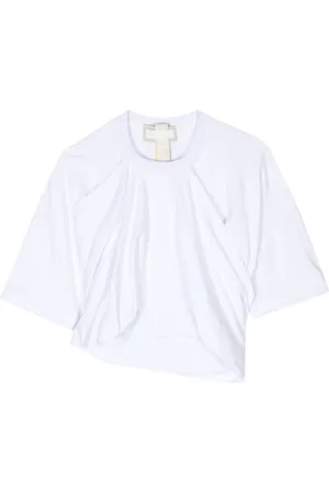 Litkovskaya Graceful draped cotton T-shirt