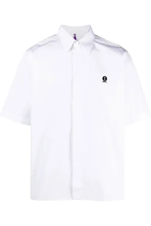OAMC Logo-embroidered photographic-print shirt