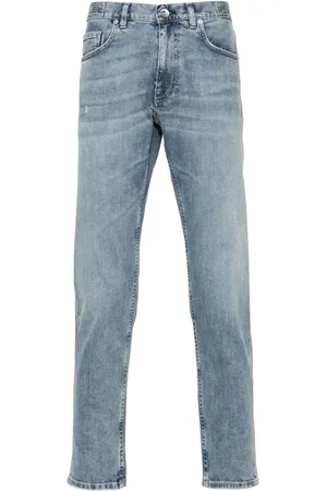 ELEVENTY Mid-rise tapered-leg jeans