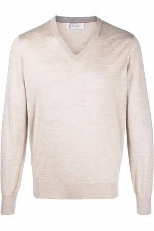 Brunello Cucinelli Long-sleeved V-neck pullover