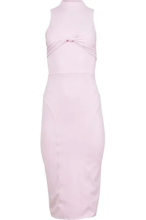 FLEUR DU MAL Knot-detail jersey midi dress
