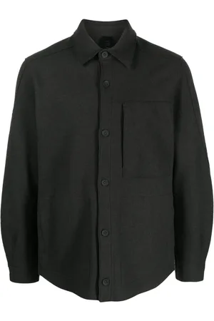 TRANSIT Mélange-effect wool shirt
