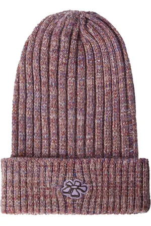 MACCAPANI Logo-appliqué beanie hat