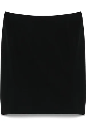 VERSACE 2000s wool mini skirt