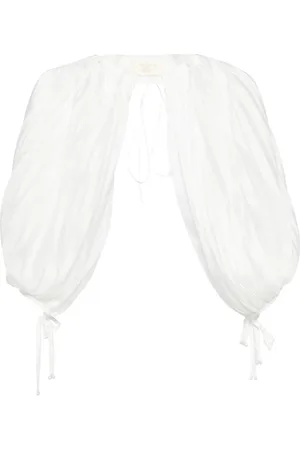 Shanshan Ruan Pleats puff sleeves