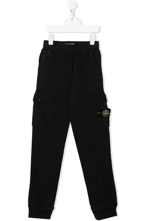 Stone Island Side logo-patch detail trousers