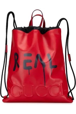 Gucci 2016-2024 Leather Gucci Ghost Drawstring backpack