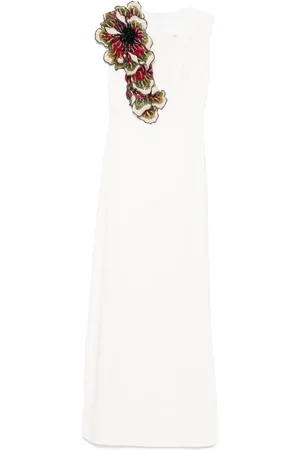 Costarellos Crepe florals maxi dress