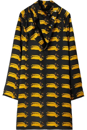 Burberry Duck-print silk minidress