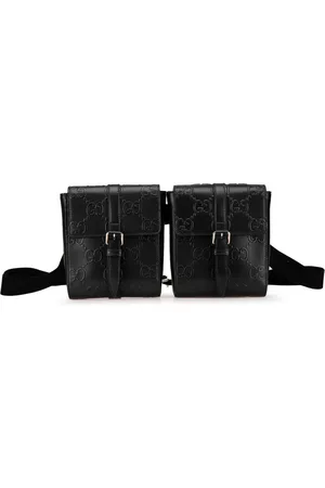 Gucci 2016-2024 GG Embossed Perforated Double belt bag