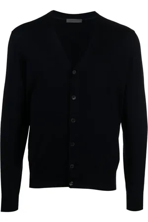 corneliani V-neck vigin wool cardigan