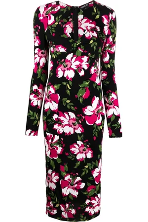 Tom Ford Floral-print mid-length dress