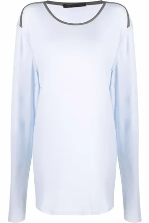 LOUIS VUITTON 2000s drop shoulders long-sleeved top