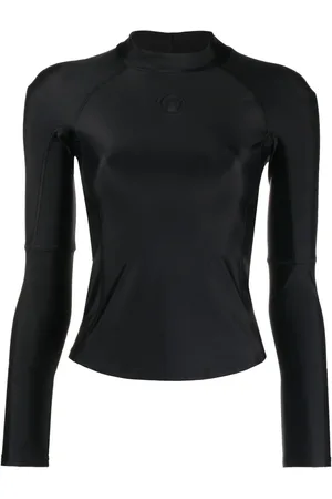 Marine Serre Logo-embossed stretch top