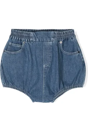 DOUUOD KIDS Logo-embroidered shorts