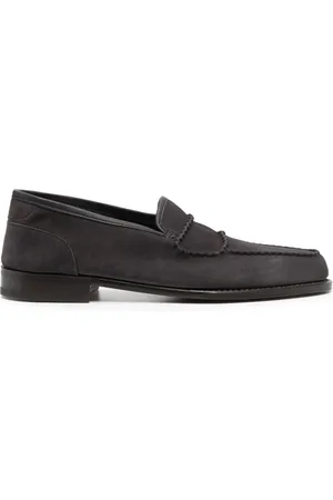 JOHN LOBB Suede penny loafers