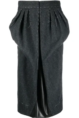 Maison Margiela Spliced Work-In-Progress midi skirt