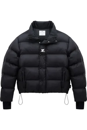 Courrèges Logo-embroidered puffer jacket