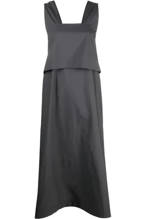 TOOGOOD Layered-detail draped cotton dress
