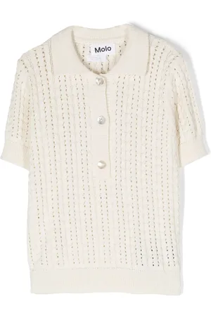 Molo Gretel open-knit cotton T-shirt
