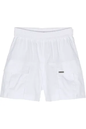 MONNALISA Logo-plaque cargo shorts