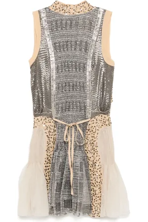 Chloé SS18 Runway Sequin Metallic Knit Mini Dress