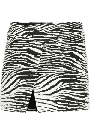 The Attico Clow zebra-print miniskirt