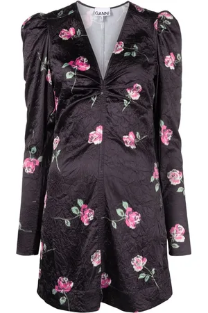 Ganni Floral-print minidress