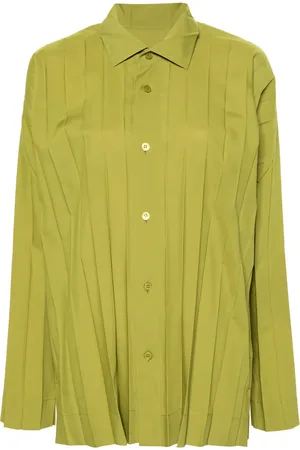 Issey Miyake Edge pleated shirt