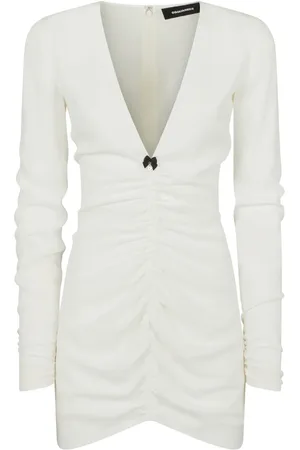 Dsquared2 V-neck gathered minidress
